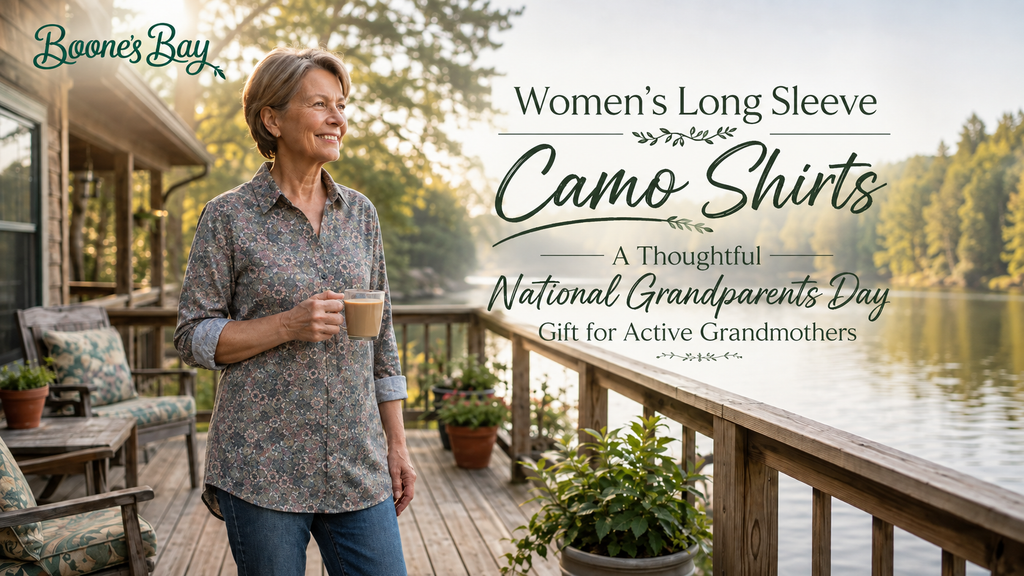 Women's Long Sleeve Camo Shirts: A Thoughtful National Grandparents Day Gift for Active Grandmothers