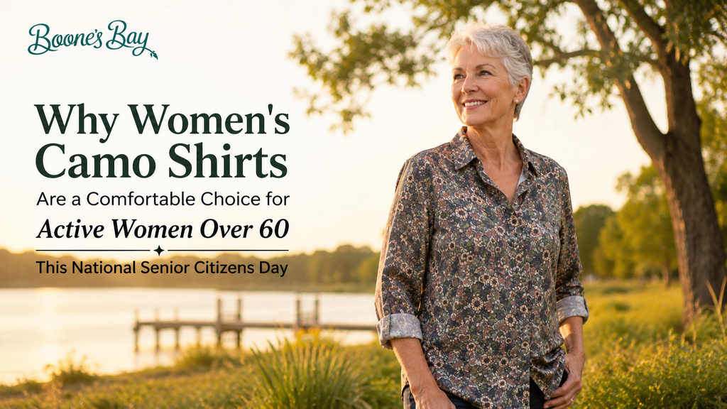 Why Are Women's Camo Shirts a Comfortable Choice for Active Women Over 60 This National Senior Citizens Day?